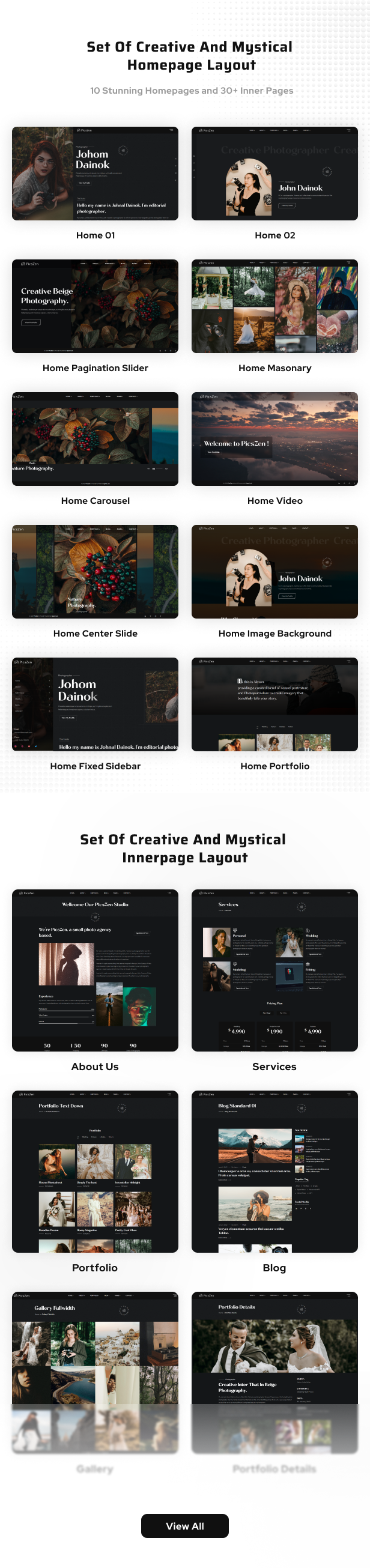 Picszen - Photography HTML Template - 2
