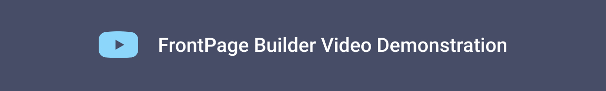 Front Page Builder 