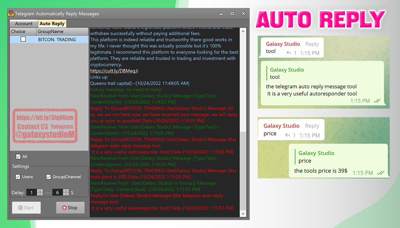 Telegram Auto Reply Message