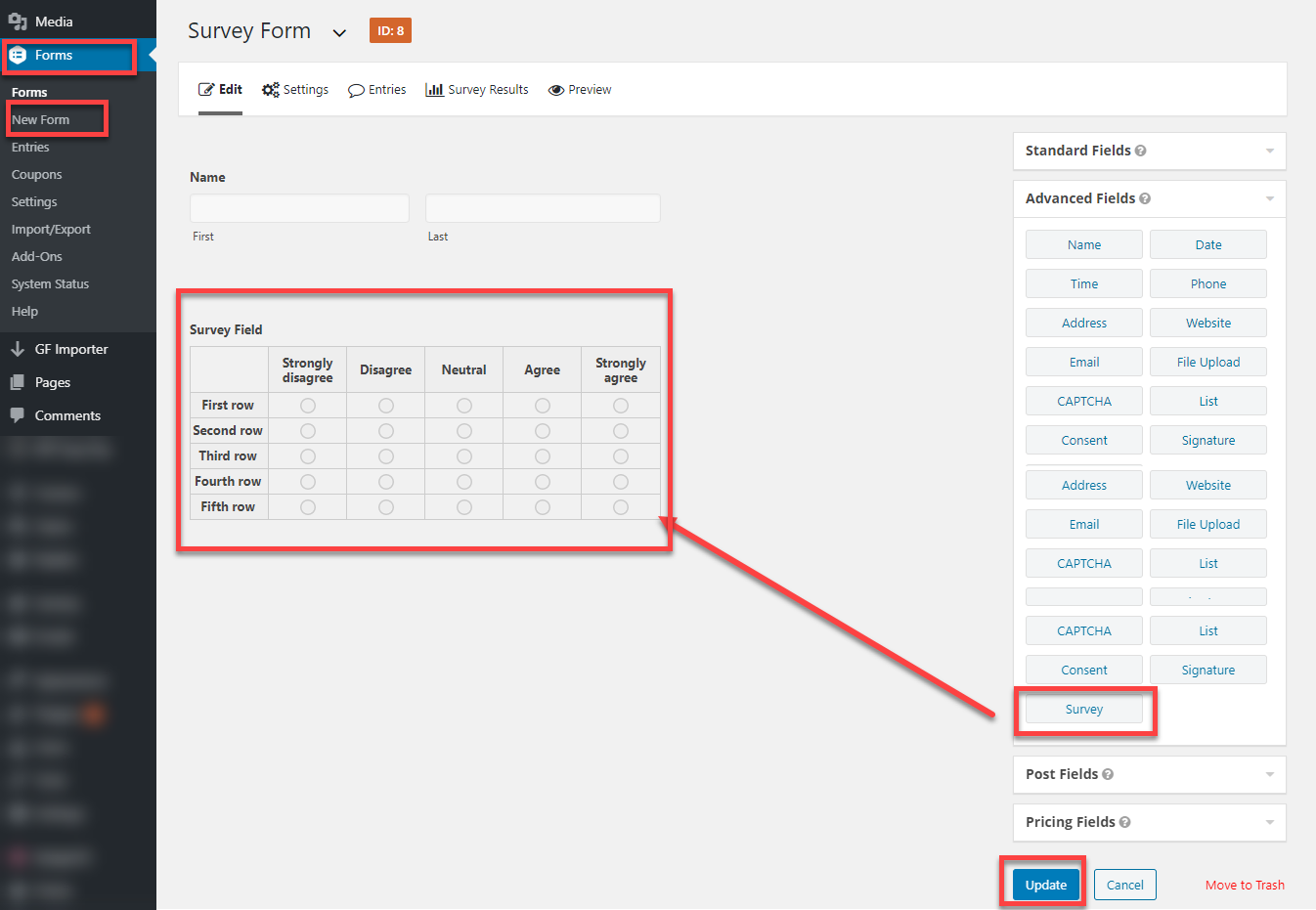 Import Entries for Gravity Forms