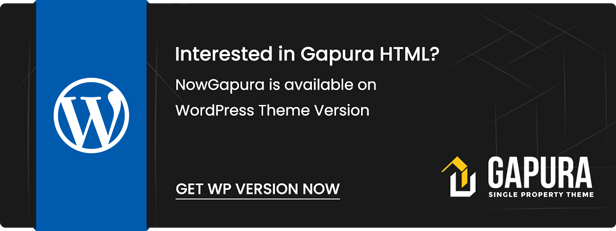 Single Property HTML Template - Gapura - 1