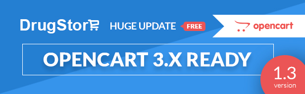 Drug, Organic & Food Store e-Commerce OpenCart 3.x Ready Theme - 1