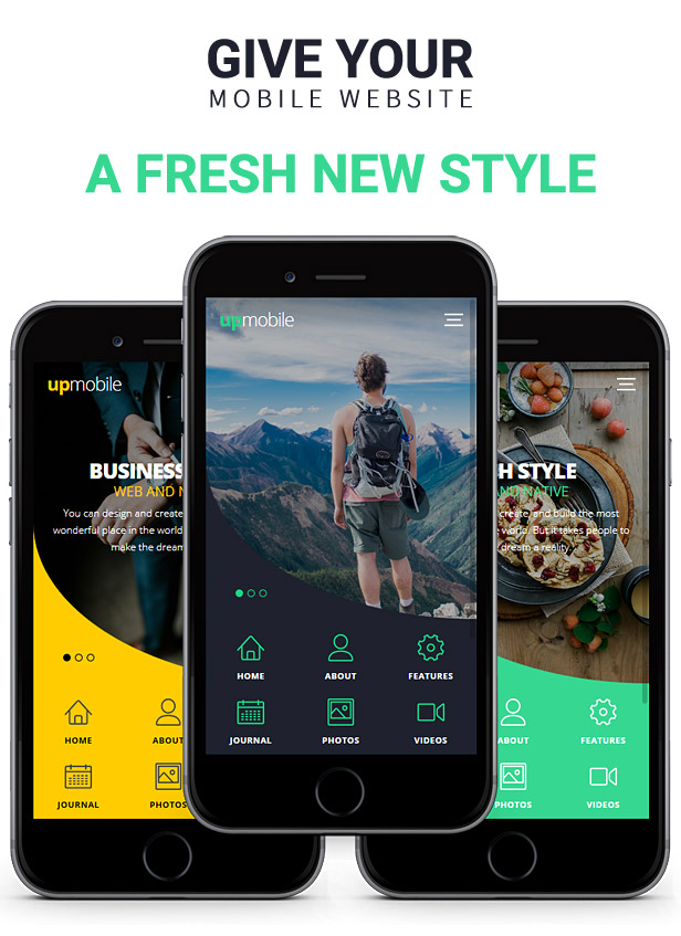 UpMobile Mobile Template