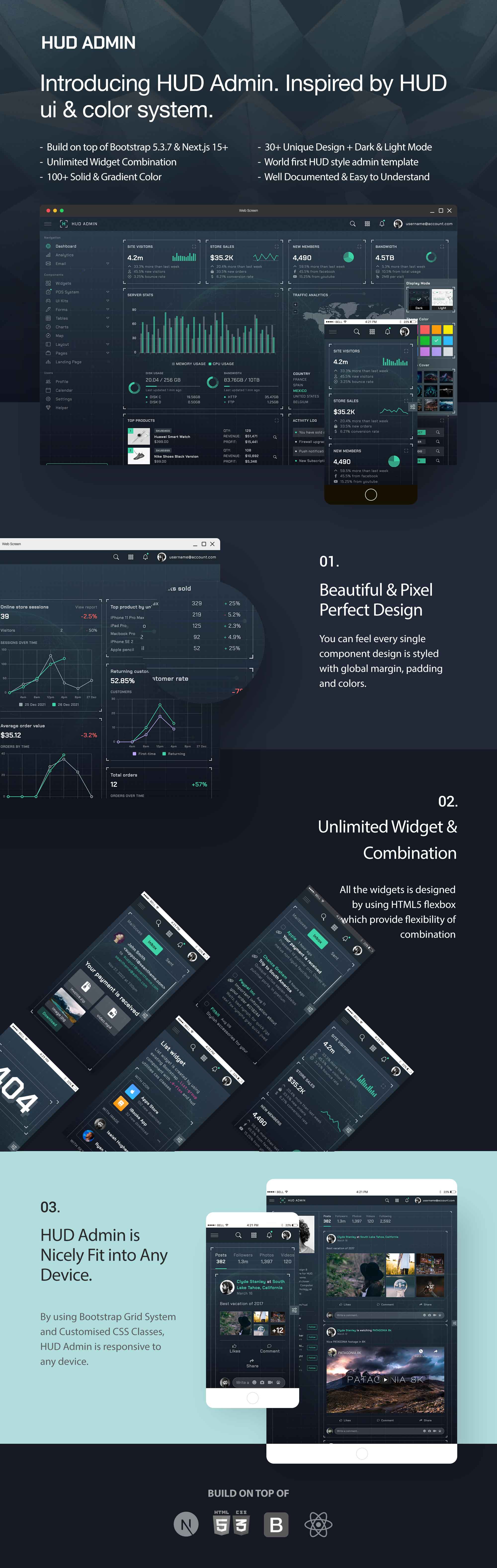 HUD - Next.js 15 Bootstrap Admin Template - 11