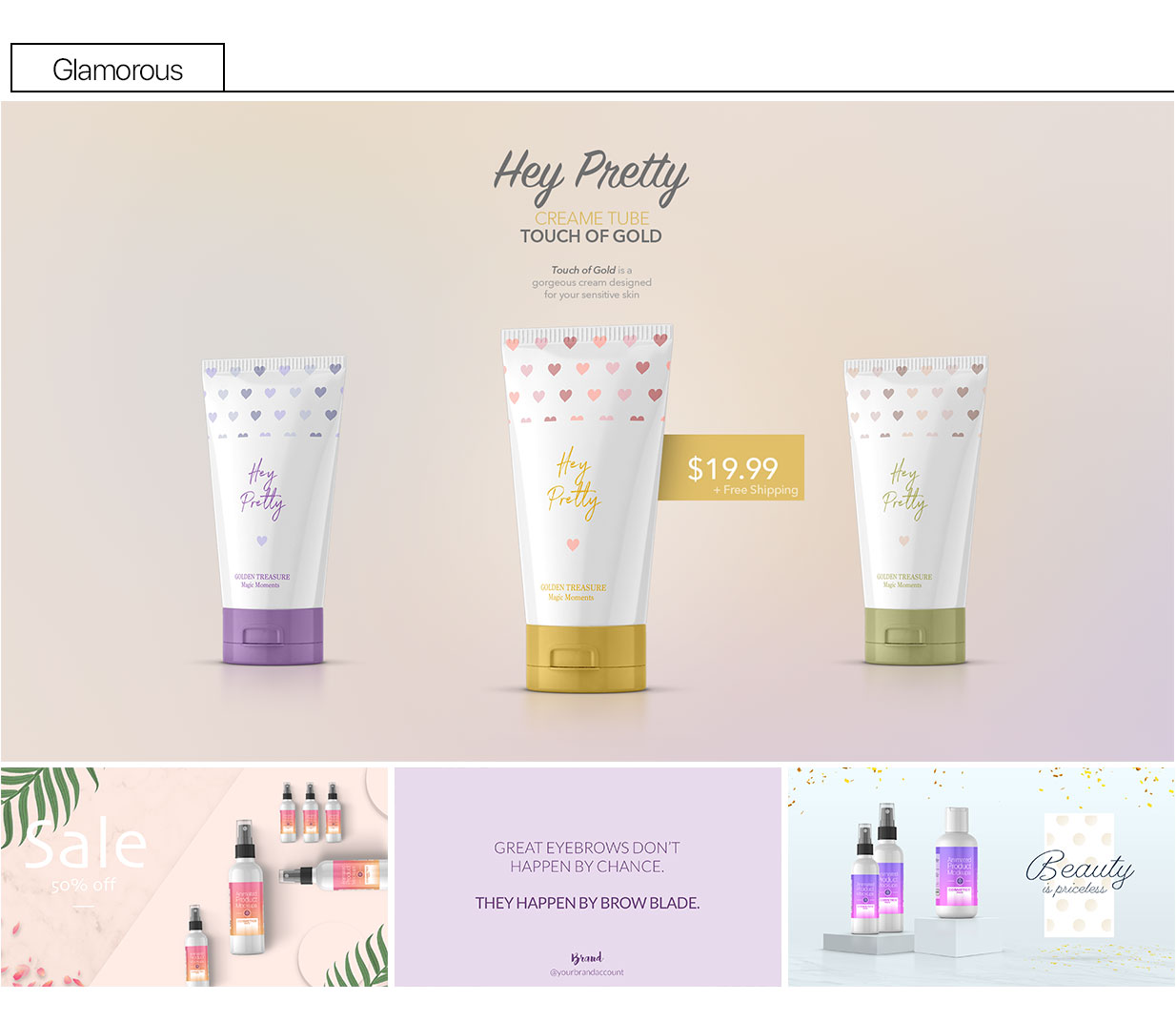 Download Animated Product Mockups Cosmetics Pack Ae Intro