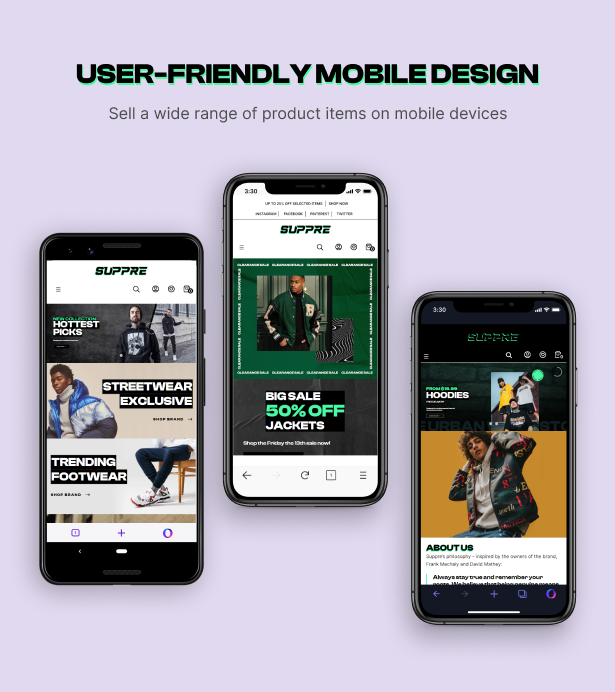 Fully responsive and mobile-optimized