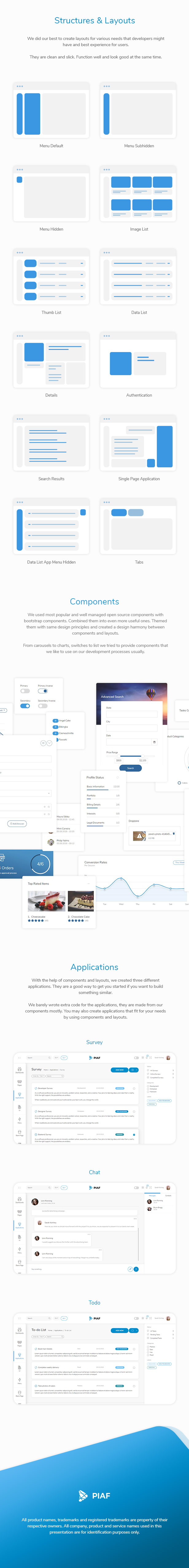 Piaf - Vue Admin Template - 7