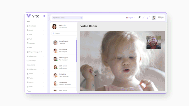 Vito - Vue, Laravel, HTML Admin Dashboard Template - 9