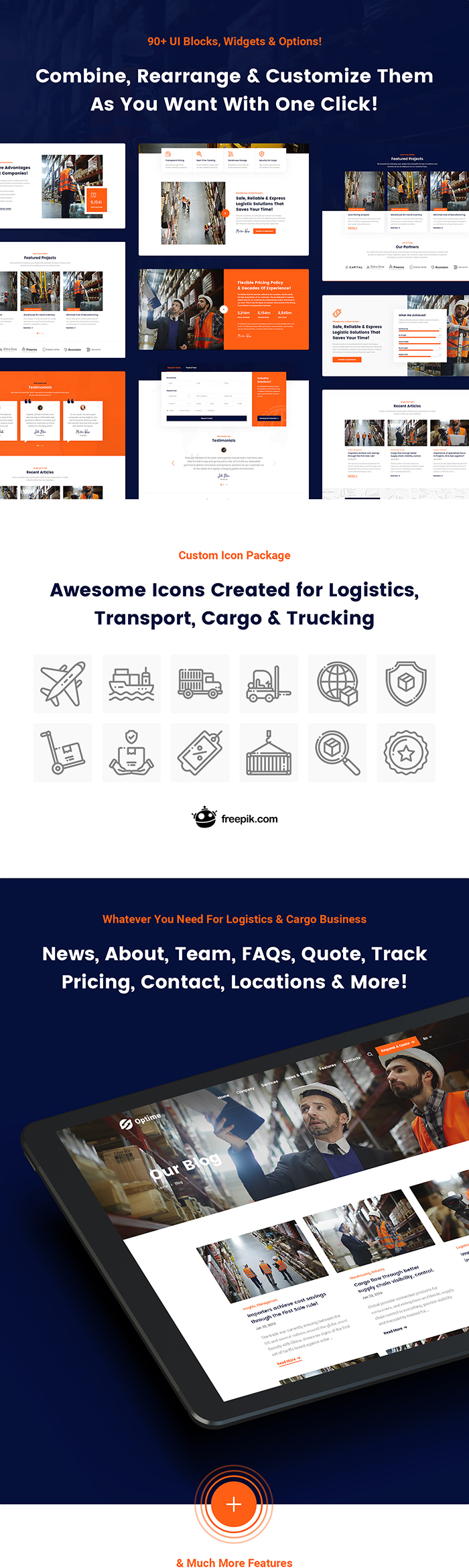 Optime - Logistics & Transportation HTML5 Template - 8