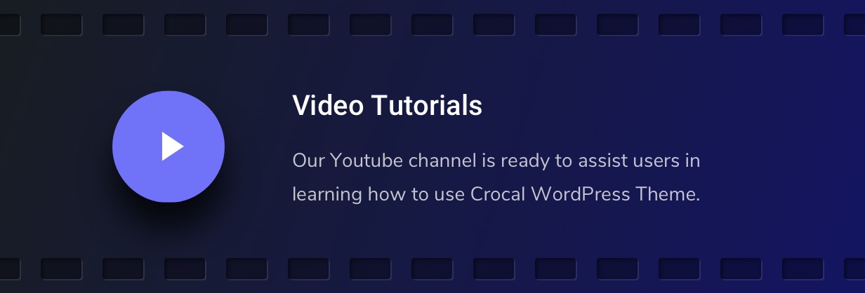 Crocal Video Tutorials