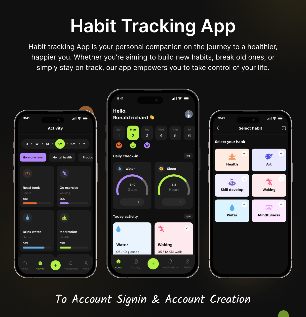 Habit Tracker Template: HabitNow Daily Routine Planner in Flutter(Android, iOS) App | HabitSync App - 4