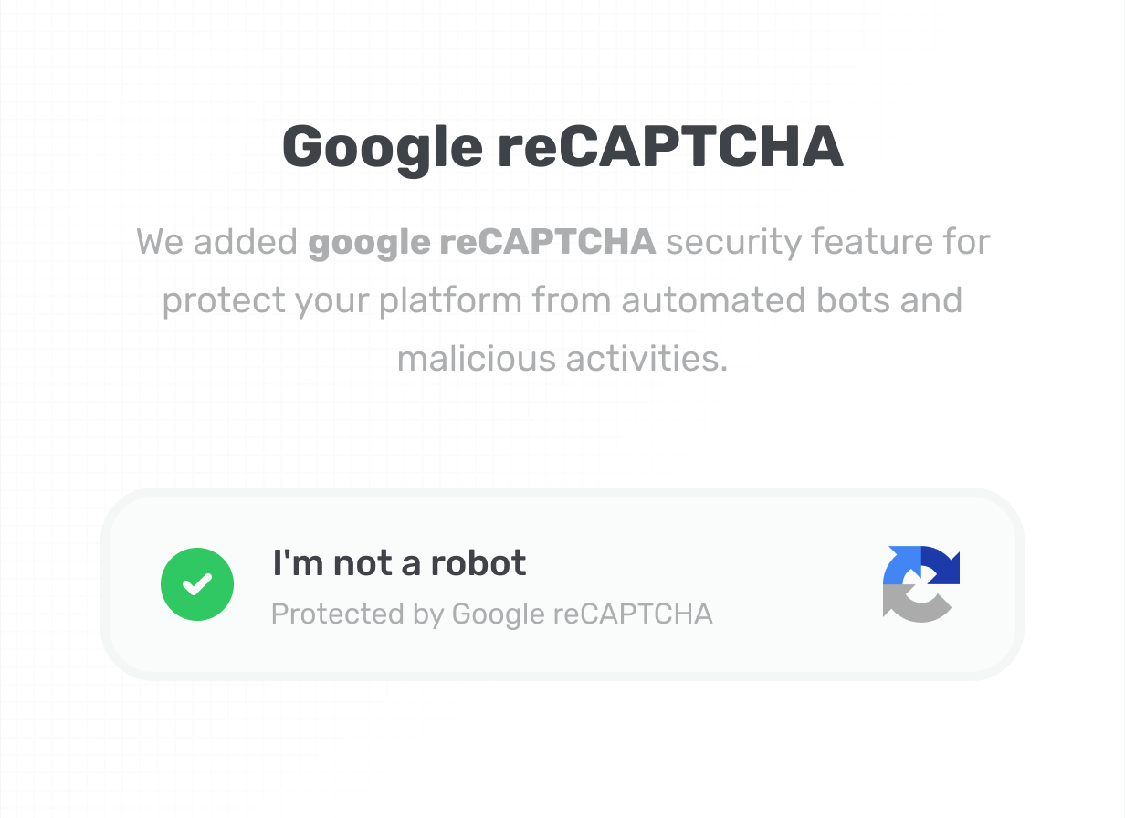 Google reCAPTCHA aikeedo @heyaikeedo