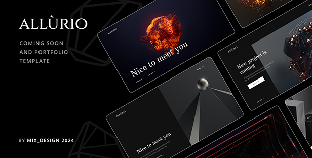 Allurio - Coming Soon and Portfolio Template