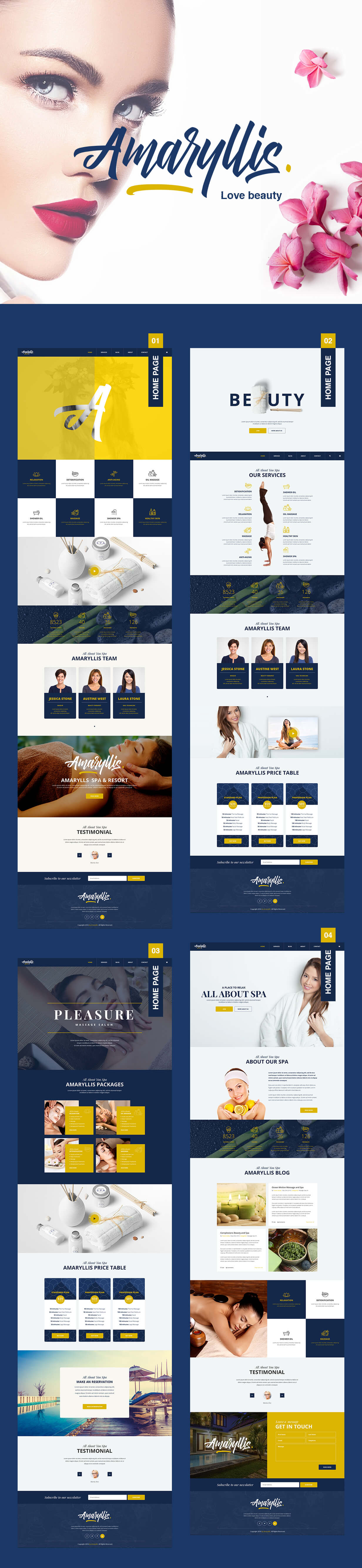 Amaryllis - Beauty/Spa WordPress Theme - 1