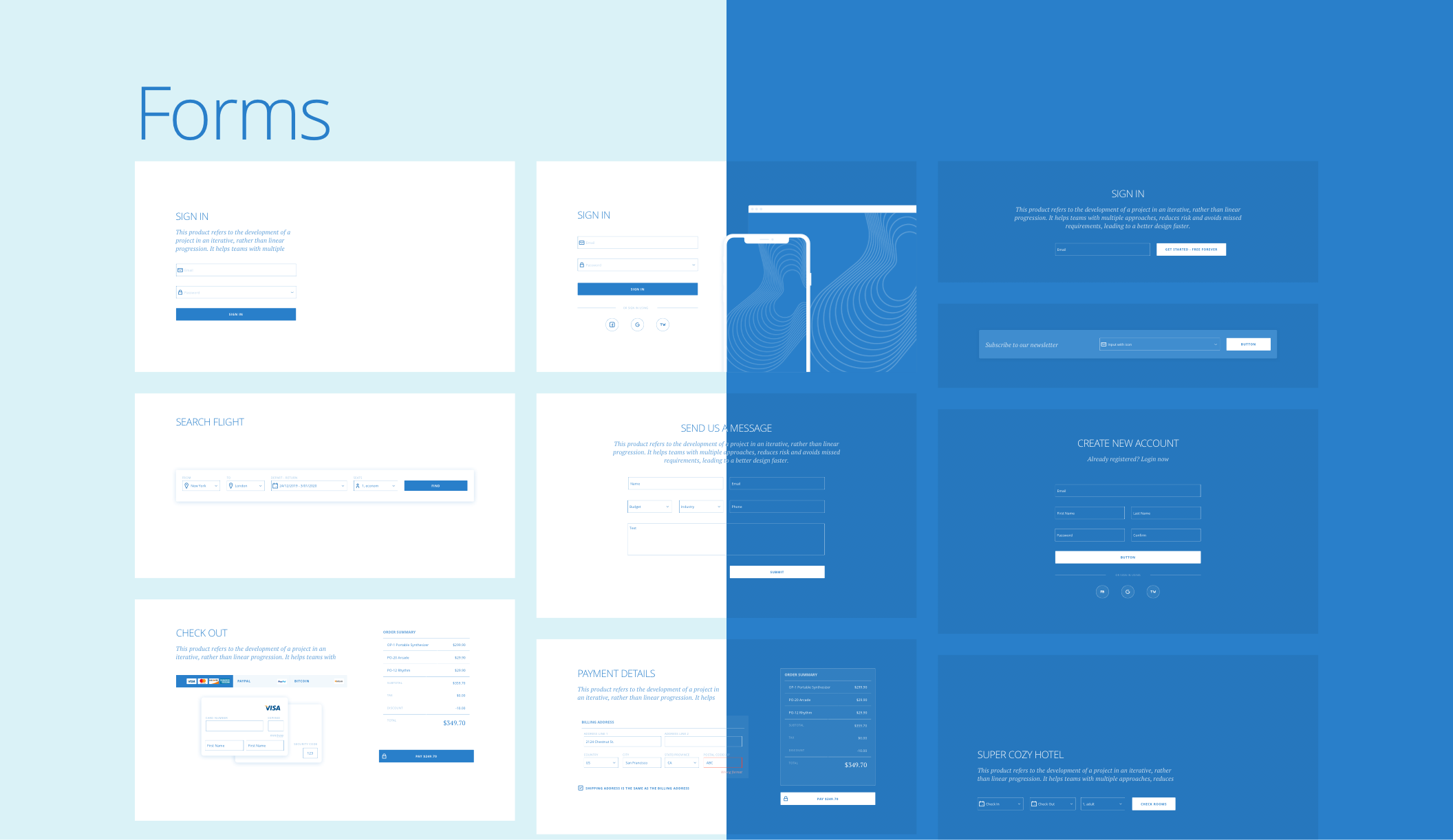 Protogonist 4 Wireframe Kit – Ultimate Wireframe Kit for your next Landing Page - 16