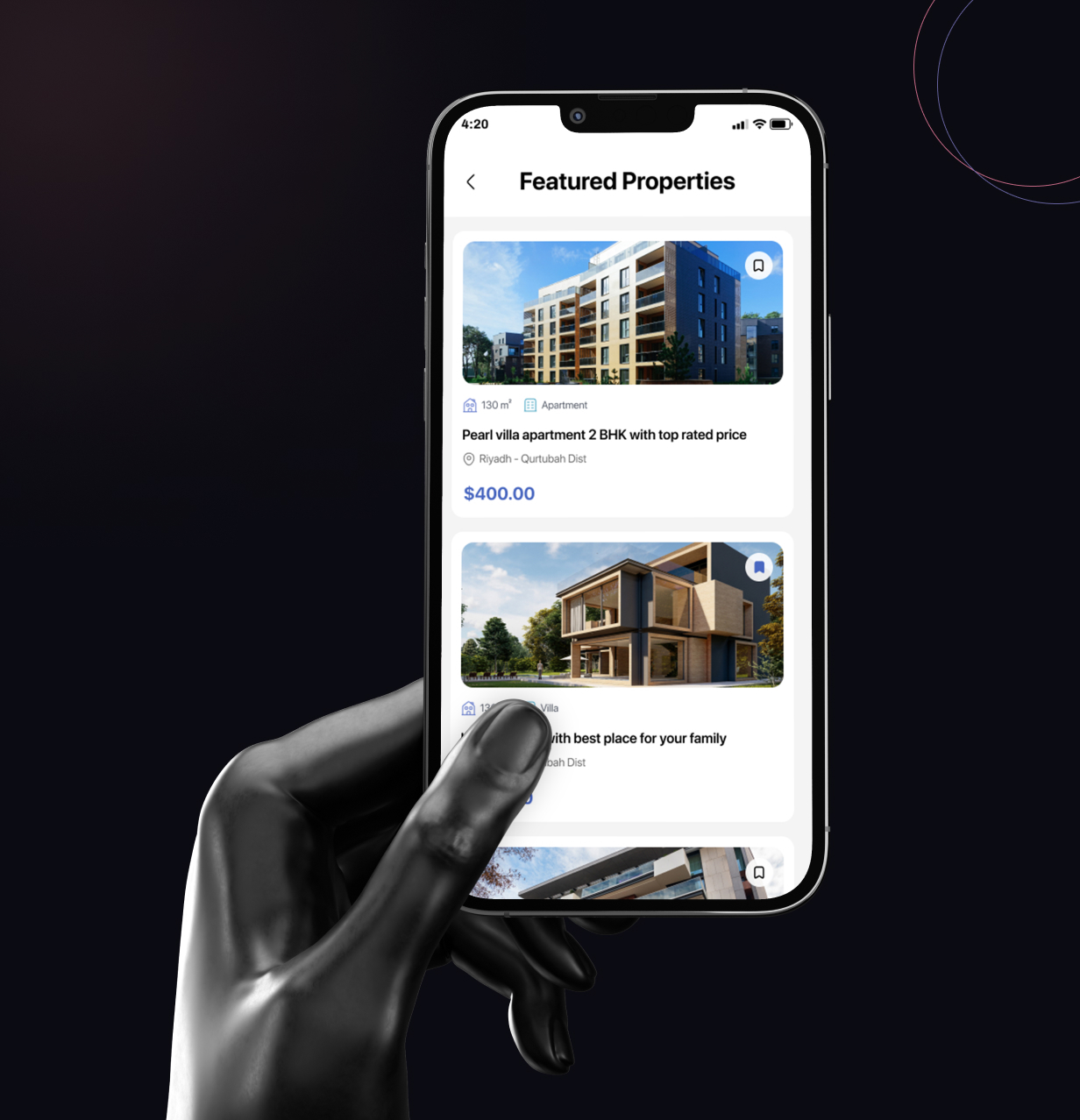 UrbanEstate UI Template: Buy, Rent Property app in Flutter(Android, iOS) | HouseHive App - 16