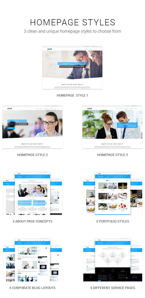 Liven - Modern Corporate - Business & Portfolio HTML5 Template - 3