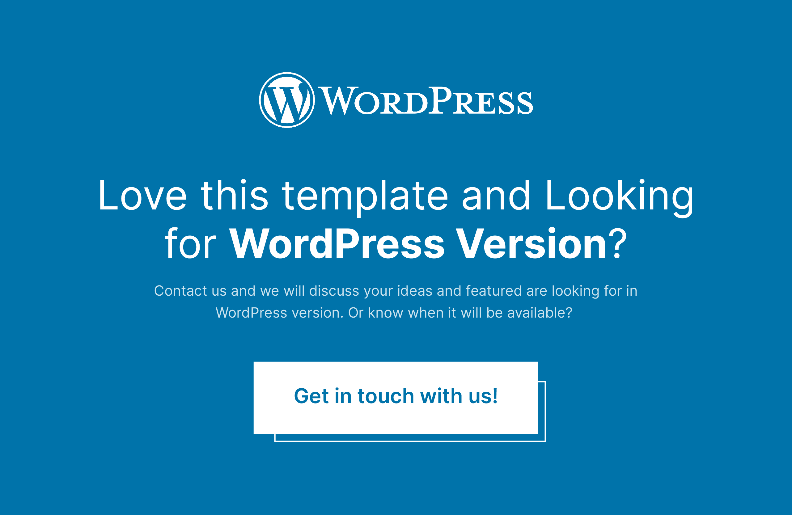 Looking For WordPress Version?