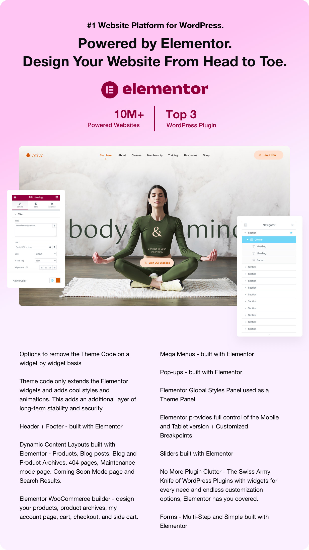 Ativo - Tema WordPress de Pilates Yoga - 1