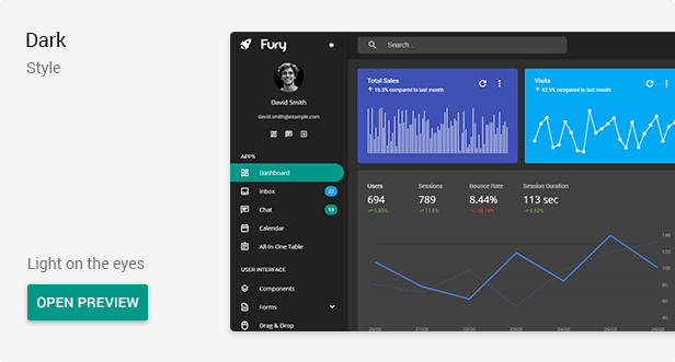 Fury - Angular 16+ Material Design Admin Template - 3