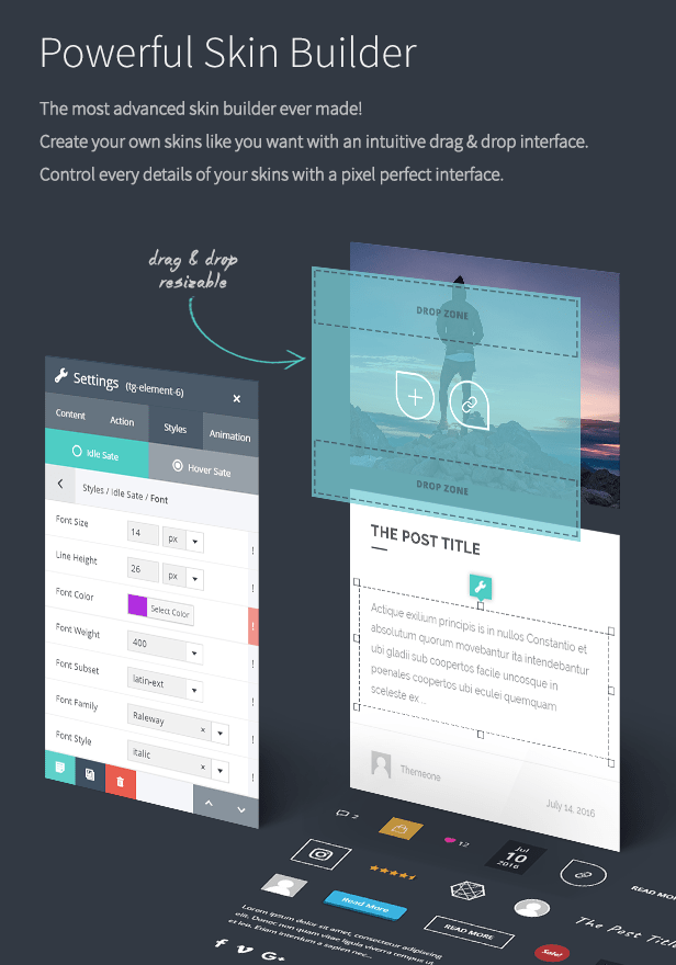 the grid - Skin Builder