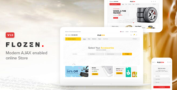 Flozen - WooCommerce AJAX WordPress Theme - RTL support