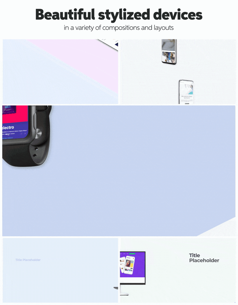 AE模板-三维手机平板台式笔记本电脑界面展示介绍动画终极包 Animated Mockups Ultimate Pack插图3