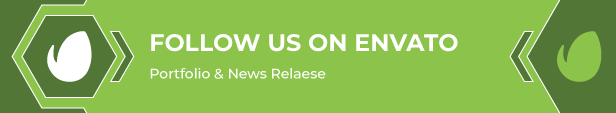 Follow us on Envato