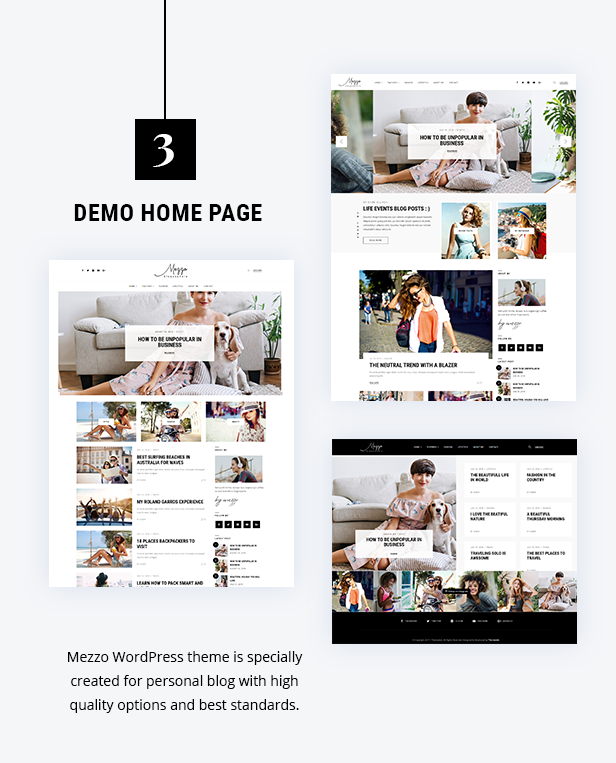 Mezzo - A Personal WordPress Blog Theme