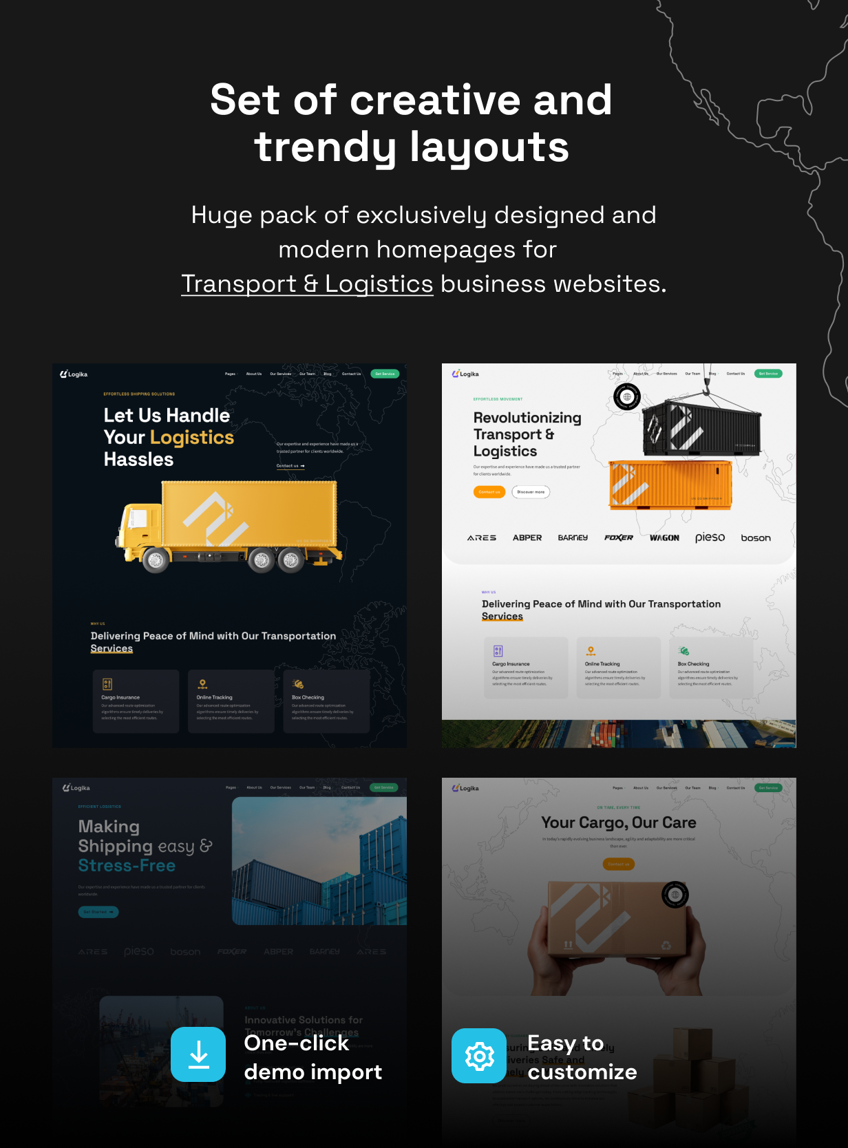 Logika - Transport & Logistics WordPress Theme