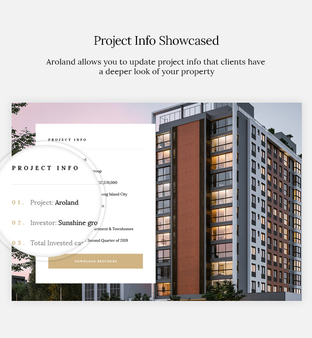 Aroland is a Single Property Landing Page