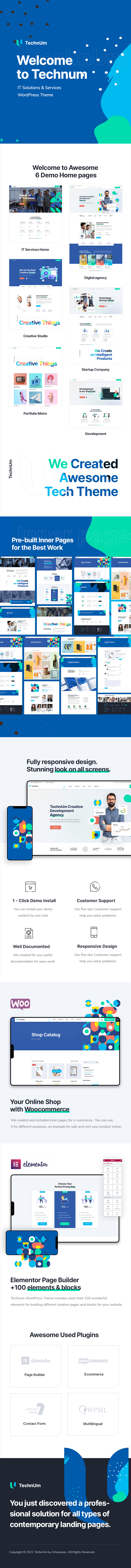 Technum | Digital Agency Services WordPress Theme - 2