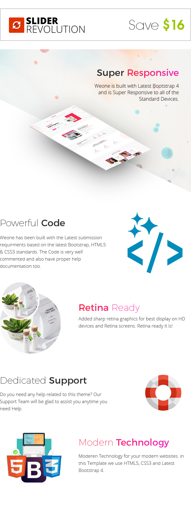Weone - One Page Parallax HTML5 - 2
