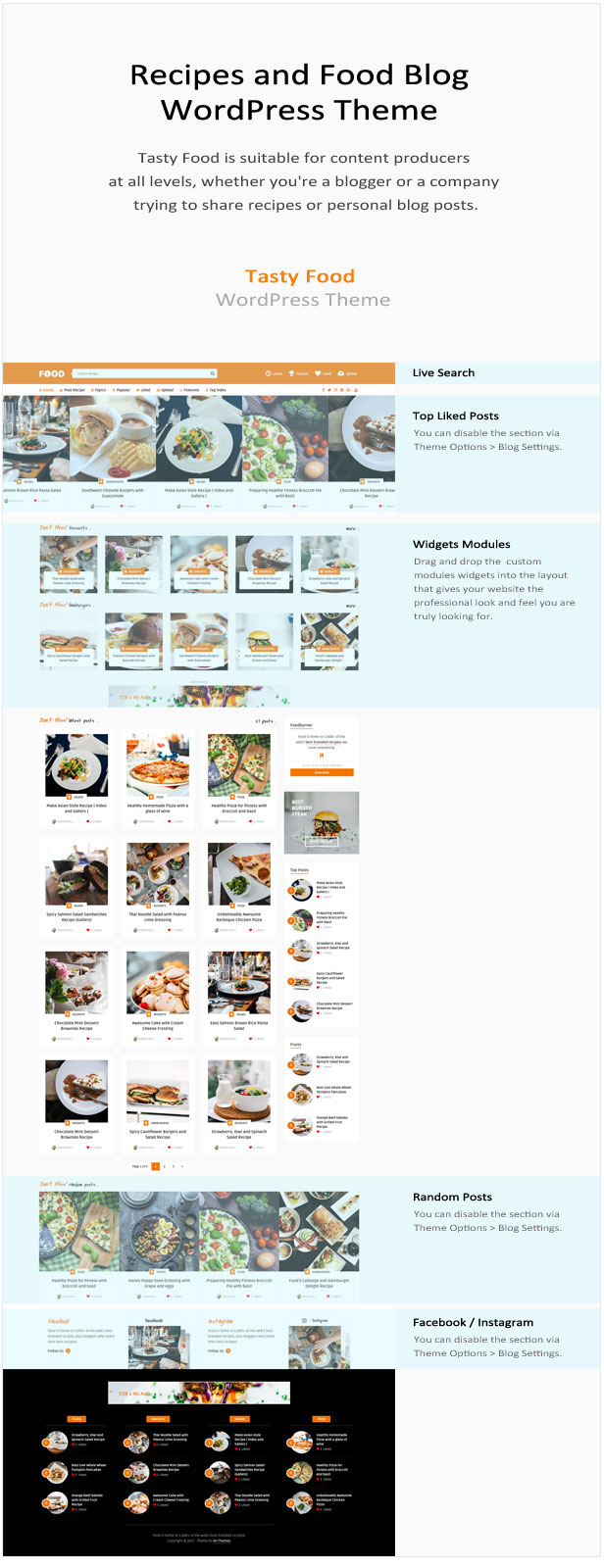 Comida saborosa - Receitas e Blog Tema WordPress - 1