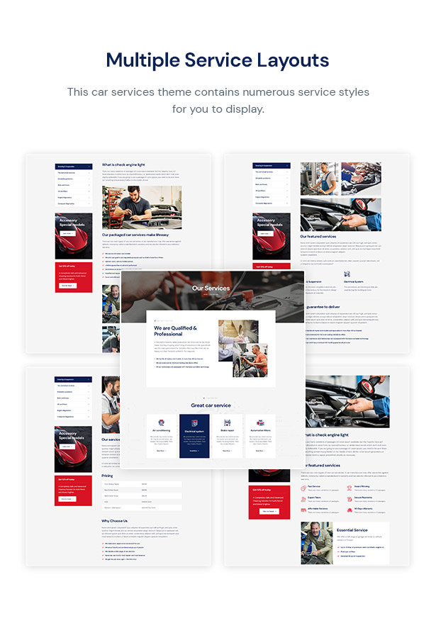 Carutos Auto Parts WordPress Theme - Many Styles of Auto Service