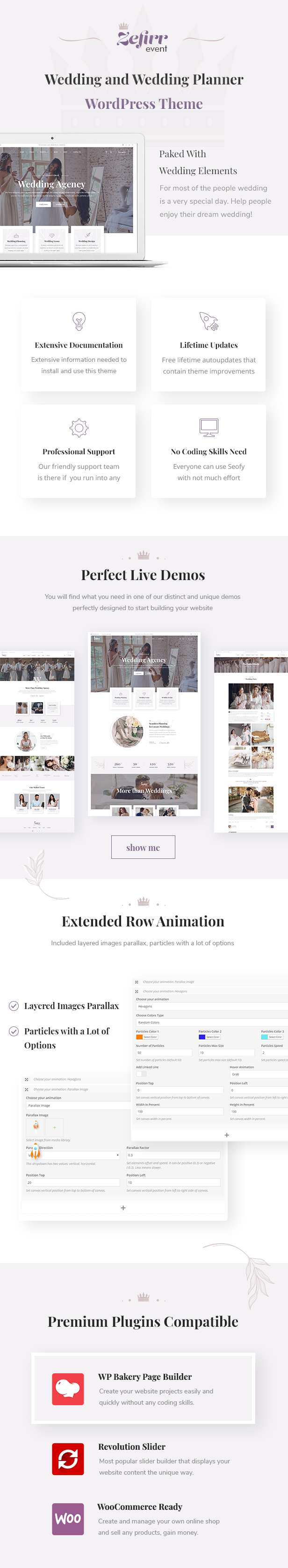 Zefirr - Event & Wedding Agency WP Theme - 1