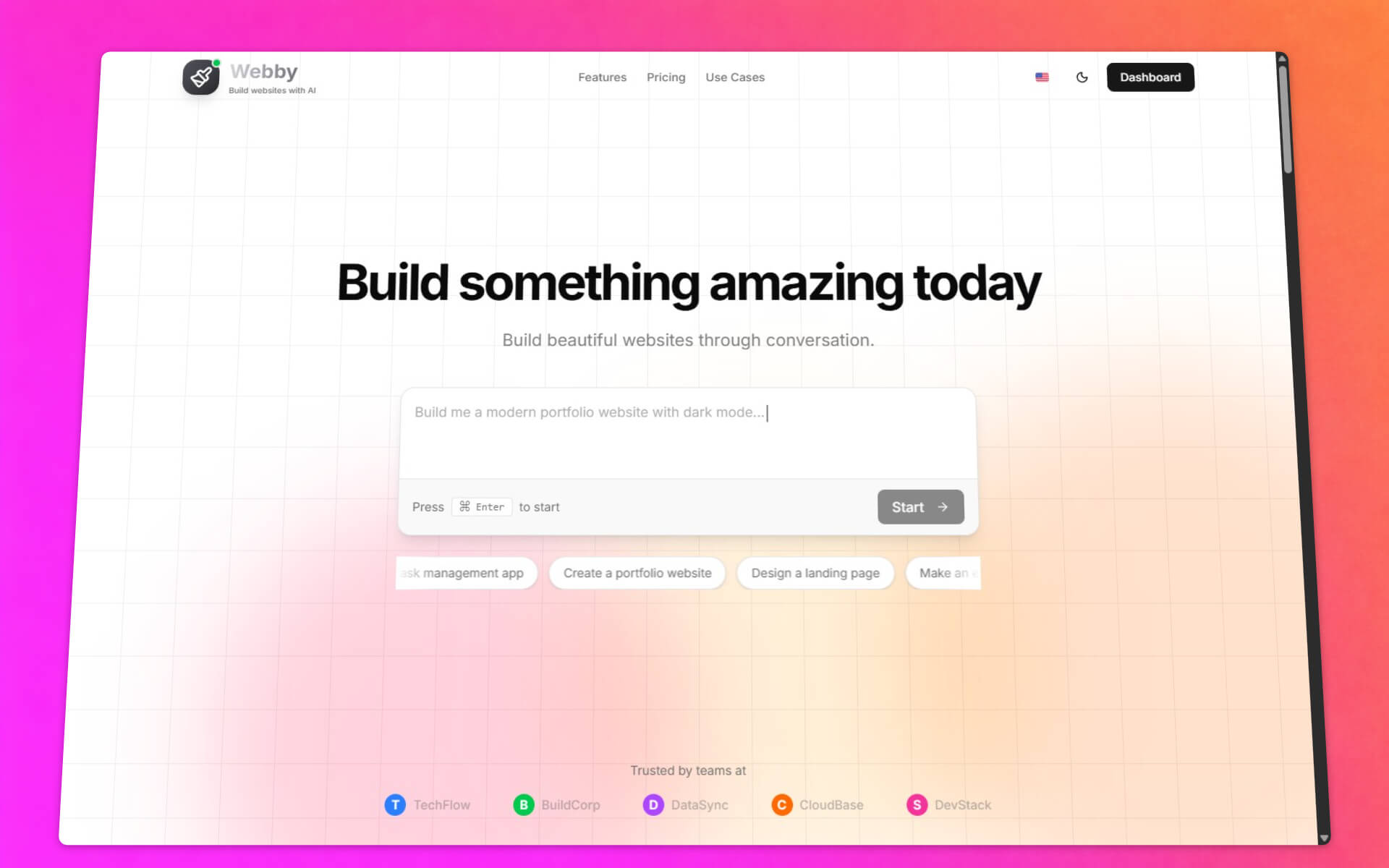 Webby – AI-Powered No-Code Website Builder SaaS Platform - 1