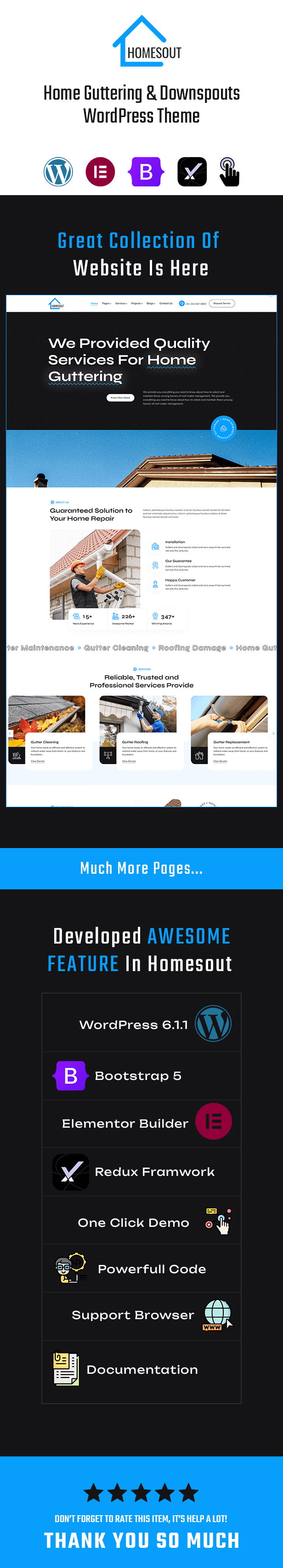 Homesout - Home Guttering & Downspouts WordPress Theme - 2