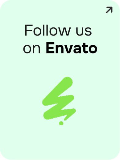Follow us on Envato