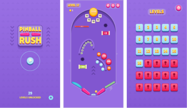 Pinball Rush - HTML5 Game (Construct3) - 1