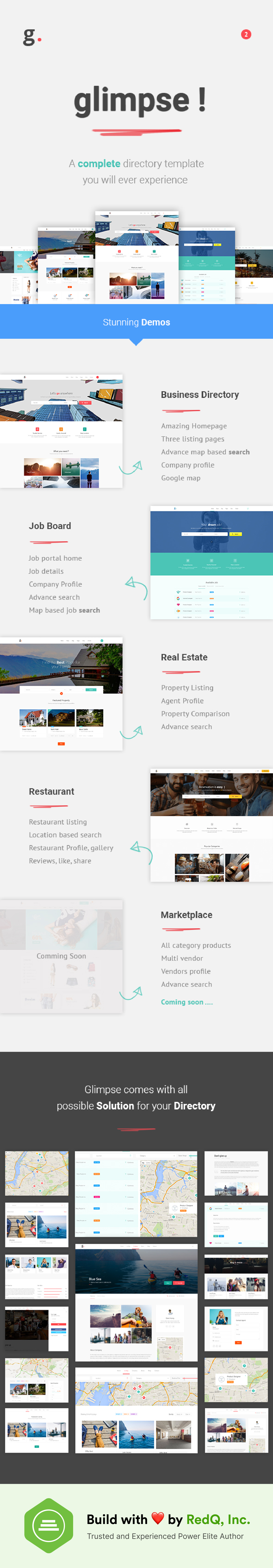 Glimpse Multipurpose Directory Template - 1