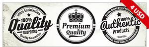 Premium High Quality Guarantee Badges