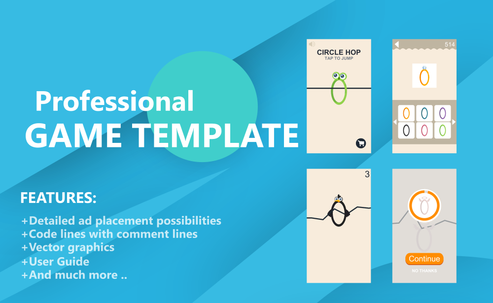 Circle Hop - Arcade, AdMob Game - 1