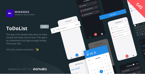 ToDo List - Android Studio Project by Mikodes | CodeCanyon