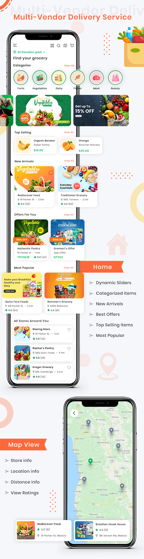 eMart | Multivendor Food, eCommerce, Parcel, Taxi booking, Car Rental App with Admin and Website - 17