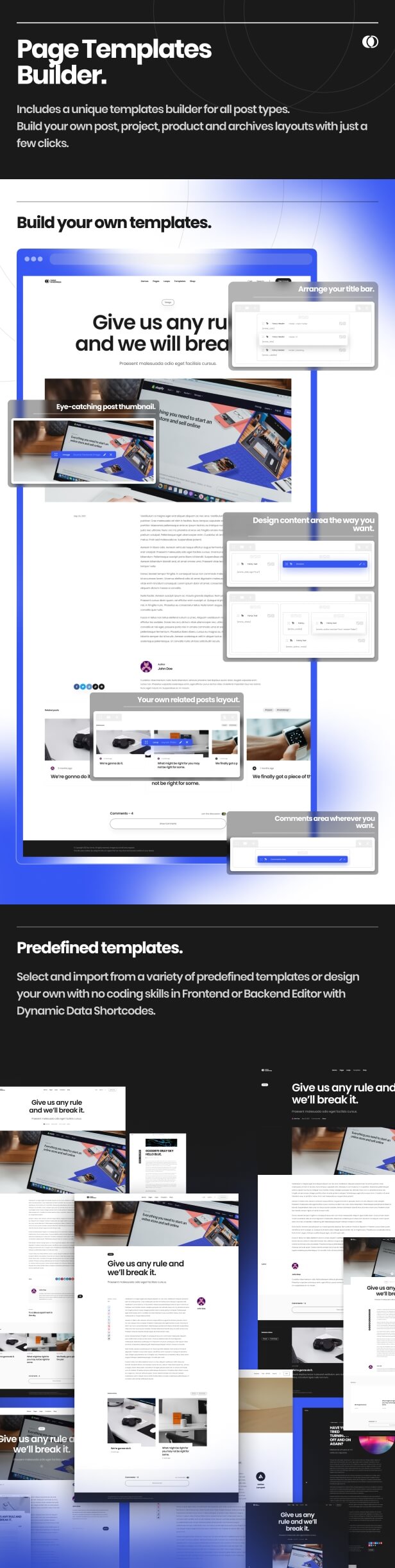 Page Templates Builder