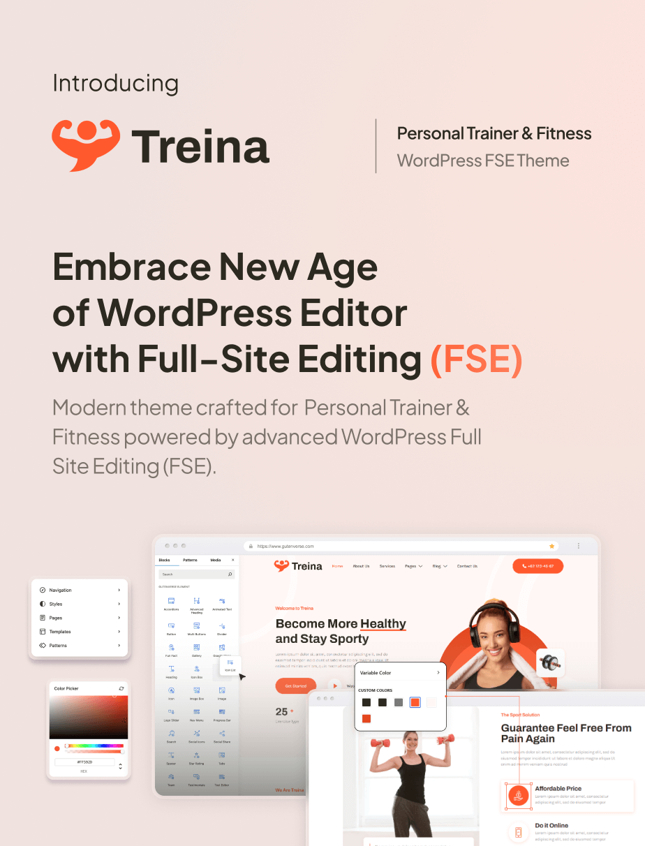 Treina – Personal Trainer & Fitness FSE WordPress Theme - 3