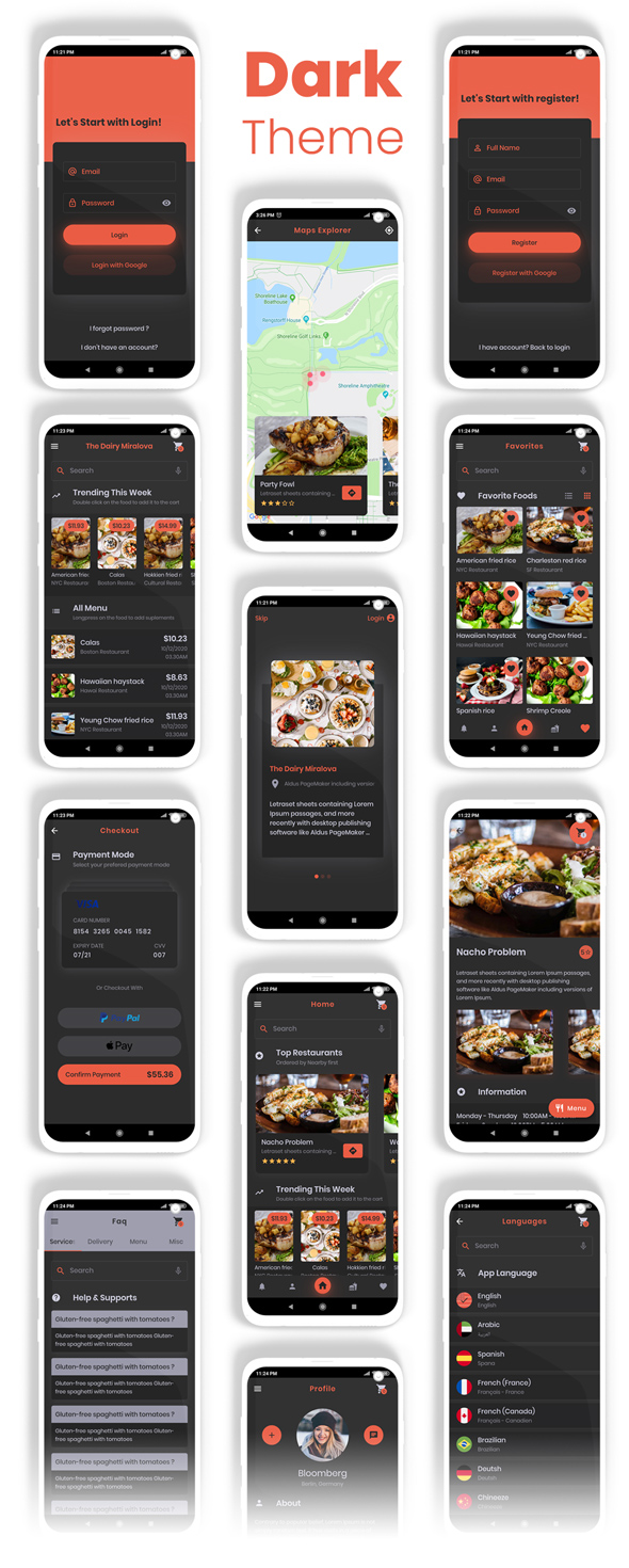 Food Delivery Flutter + PHP Laravel Admin Panel - 22