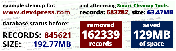Powerful Database Cleanup for WordPress