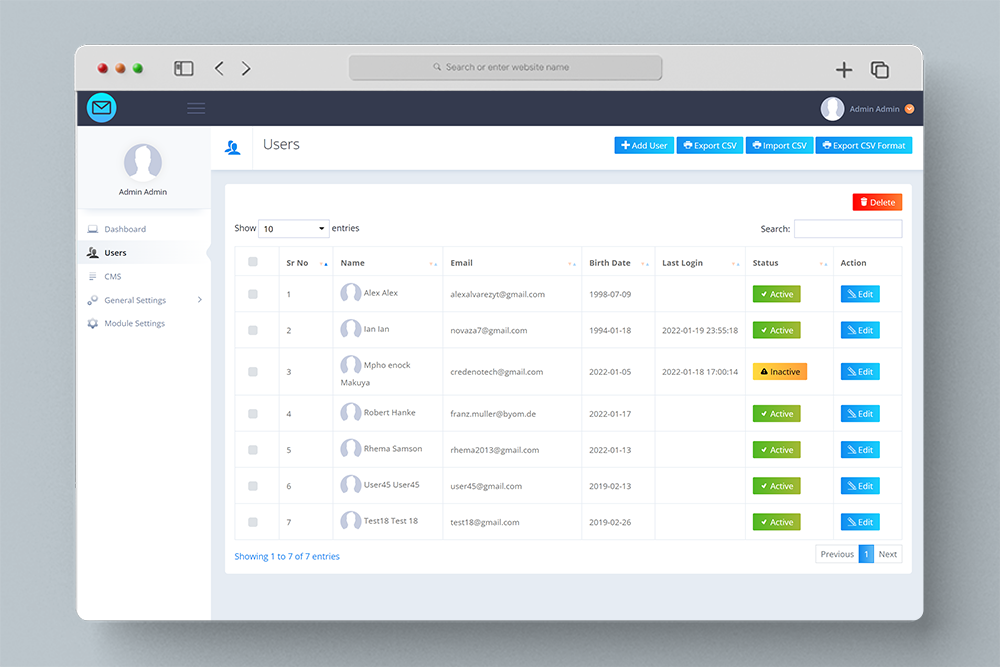 Laravel Login Registration Script & User Management Admin Panel - 3